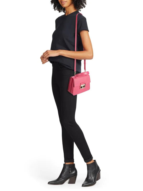 Furla Leather Satchel Bag - Pink - HIGHSTREET.CO.ZA