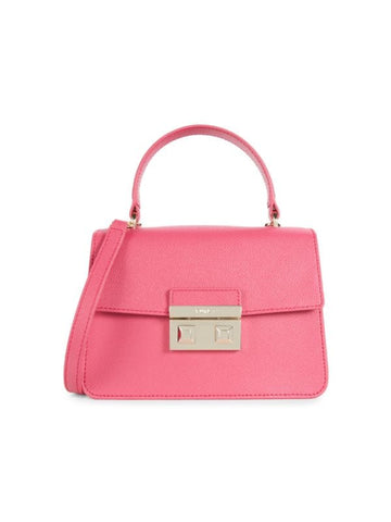 Furla Leather Satchel Bag - Pink