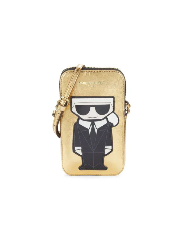 Karl Lagerfeld Paris Maybelle Logo Phone Case - Gold