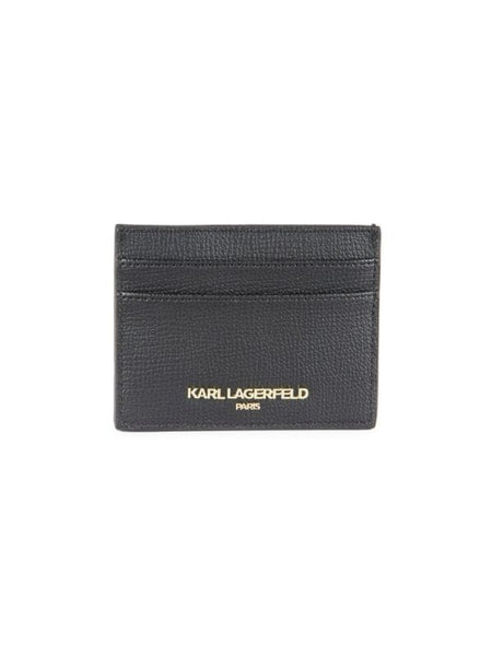 Karl Lagerfeld Faux Leather Card Holder - Black