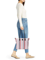 Furla Toni Stripe Textile Tote - HIGHSTREET.CO.ZA