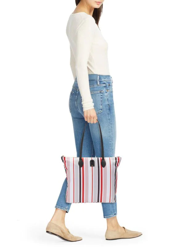 Furla Toni Stripe Textile Tote - HIGHSTREET.CO.ZA