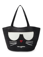 Karl Lagerfeld Paris Woven Straw Tote - HIGHSTREET.CO.ZA