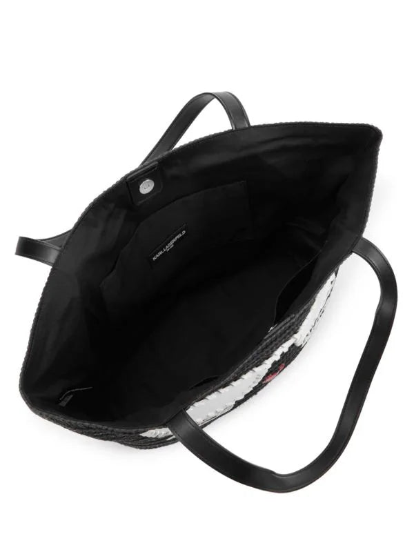Karl Lagerfeld Paris Woven Straw Tote - HIGHSTREET.CO.ZA