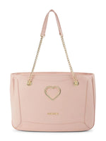 Love Moschino Heart & Chain Shoulder Bag - Pink - HIGHSTREET.CO.ZA