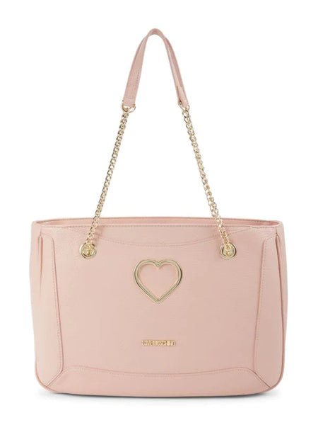 Love Moschino Heart & Chain Shoulder Bag - Pink
