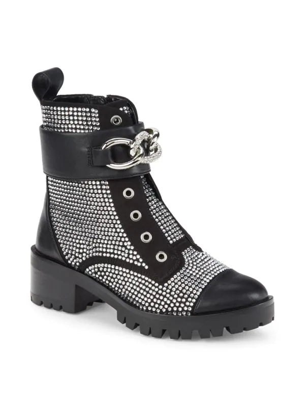 Karl Lagerfeld Pepper Embellished Boots - Black - HIGHSTREET.CO.ZA
