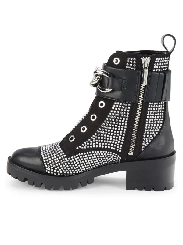 Karl Lagerfeld Pepper Embellished Boots - Black - HIGHSTREET.CO.ZA