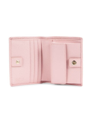 Furla Leather Compact Wallet - Pink