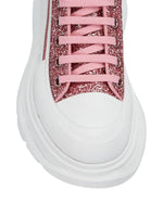 Alexander McQueen Glitter Treadslick Hightop Sneakers - Pink - HIGHSTREET.CO.ZA