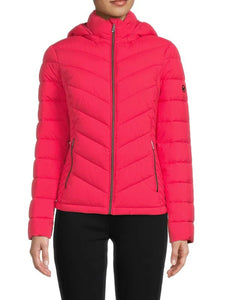 Michael michael kors missy chevron puffer discount jacket