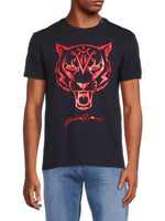 PHILIPP PLEIN "PLEIN SPORT"  LOGO GRAPHIC TEE - HIGHSTREET.CO.ZA