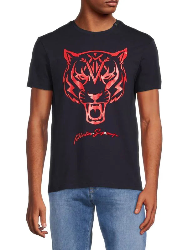 PHILIPP PLEIN "PLEIN SPORT"  LOGO GRAPHIC TEE - HIGHSTREET.CO.ZA