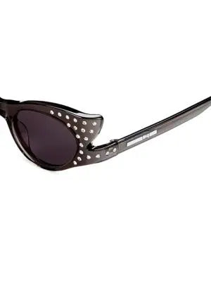 ALEXANDER MCQUEEN MCQ 49MM EMBELLISHED BUTTERFLY SUNGLASSES