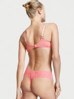 Victoria's Secret No-show Shimmer Thong Panty - Pink Cocktail VS Hearts - HIGHSTREET.CO.ZA