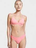 Victoria's Secret No-show Shimmer Thong Panty - Pink Cocktail VS Hearts - HIGHSTREET.CO.ZA