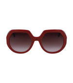 Longchamp LO655S Round Sunglasses - Brick Red - HIGHSTREET.CO.ZA