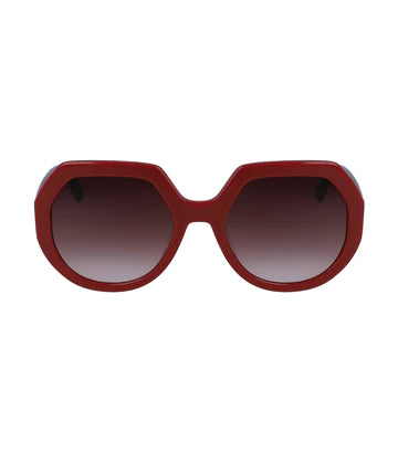 Longchamp LO655S Round Sunglasses - Brick Red - HIGHSTREET.CO.ZA