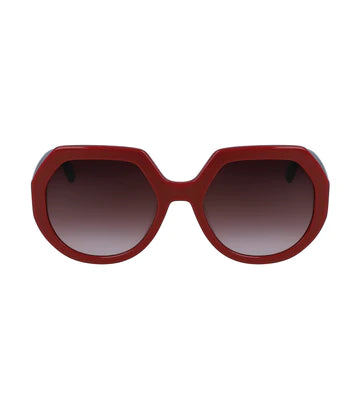 Longchamp LO655S Round Sunglasses - Brick Red