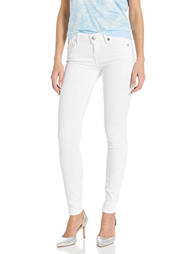 True Religion Mid Rise Halle Skinny Jeans - White - HIGHSTREET.CO.ZA