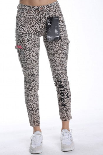 770 Leopard Print Skinny Jeans