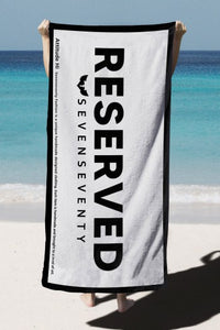 SEVENSEVENTY "Reserved" Beach Towel
