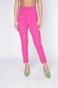 770 Pink High Waisted Tailored Pants