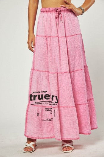 770 Maxi Skirt - Pink