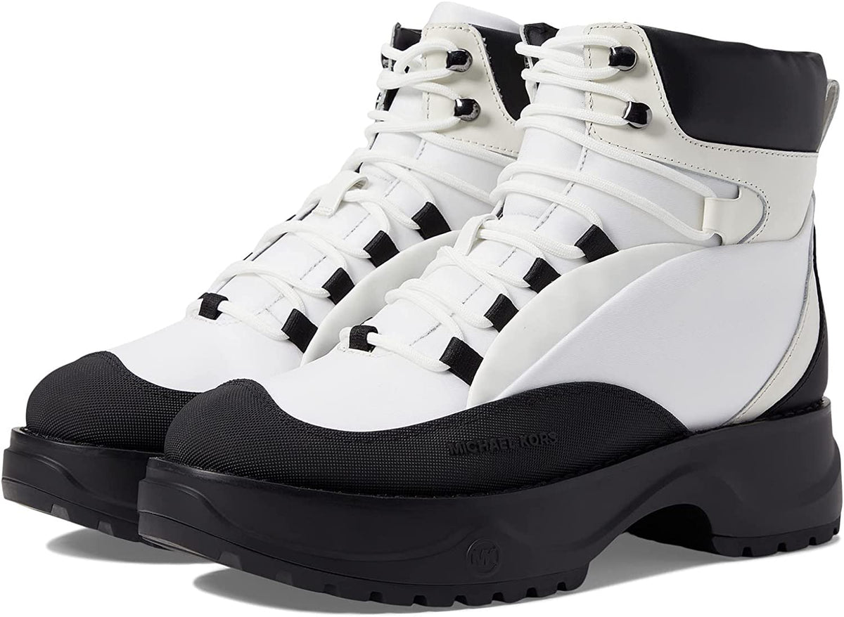 Michael Kors Dupree Hiker Booties White and Black - HIGHSTREET.CO.ZA