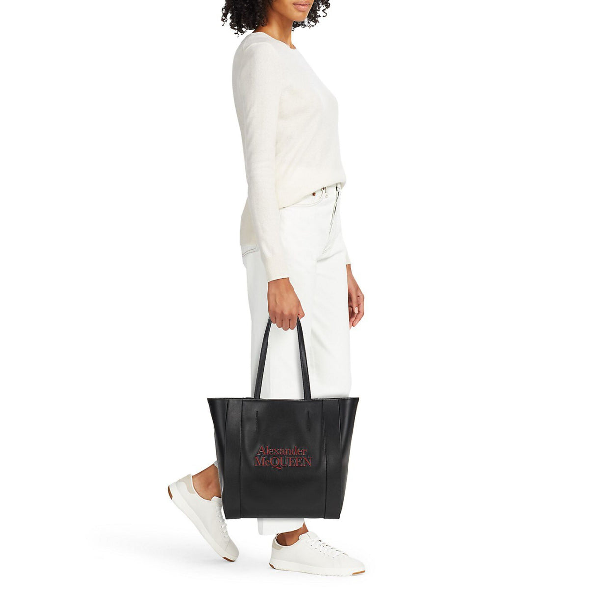 Alexander McQueen Logo Leather Tote - HIGHSTREET.CO.ZA