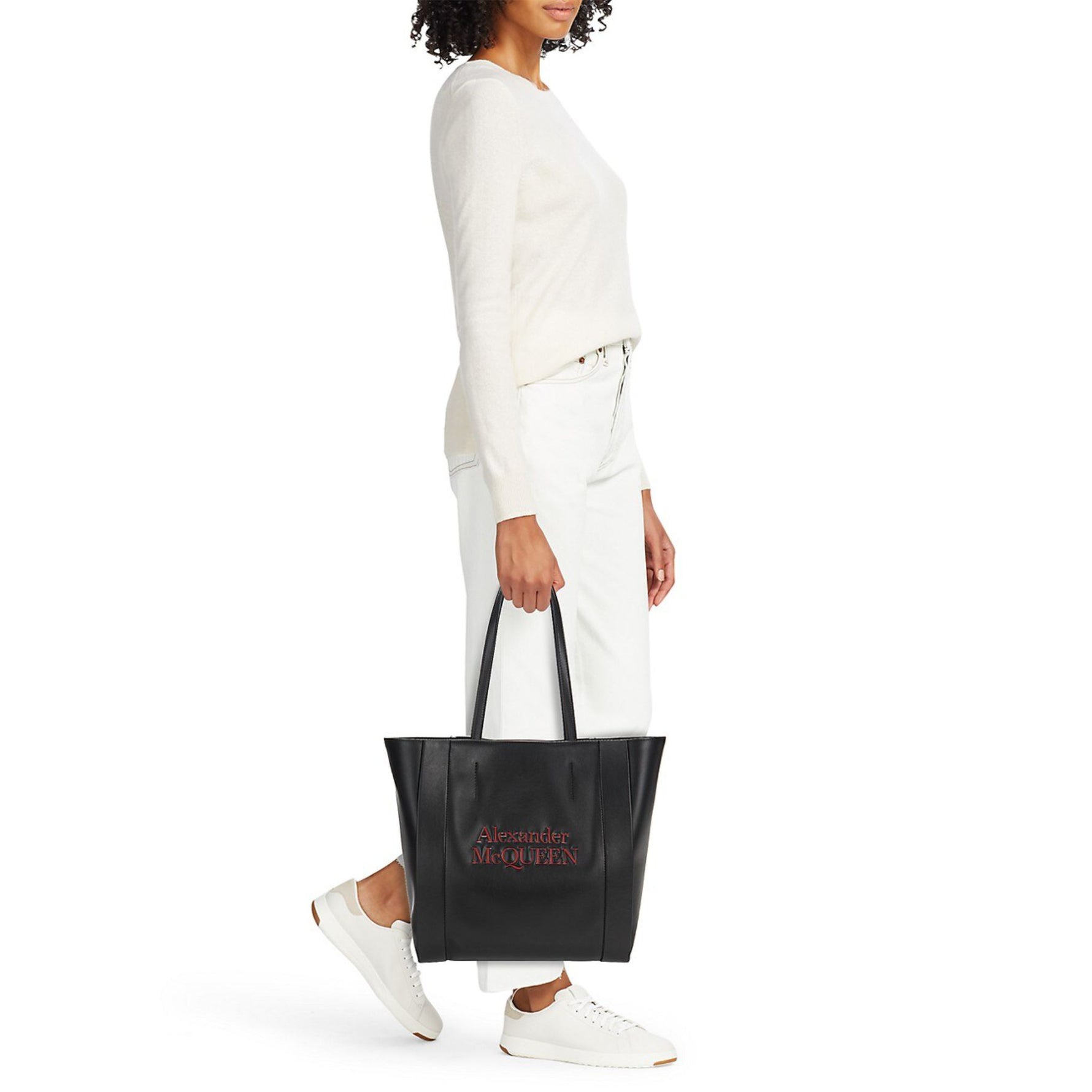 Alexander McQueen Logo Leather Tote - HIGHSTREET.CO.ZA