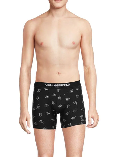 KARL LAGERFELD PARIS 3-Pack Logo Boxer Briefs