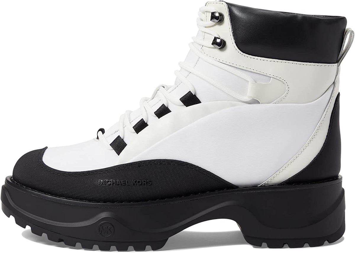 Michael Kors Dupree Hiker Booties White and Black - HIGHSTREET.CO.ZA