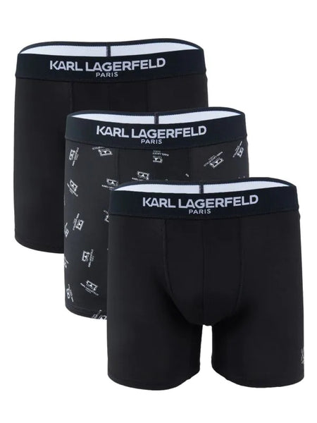 KARL LAGERFELD PARIS 3-Pack Logo Boxer Briefs
