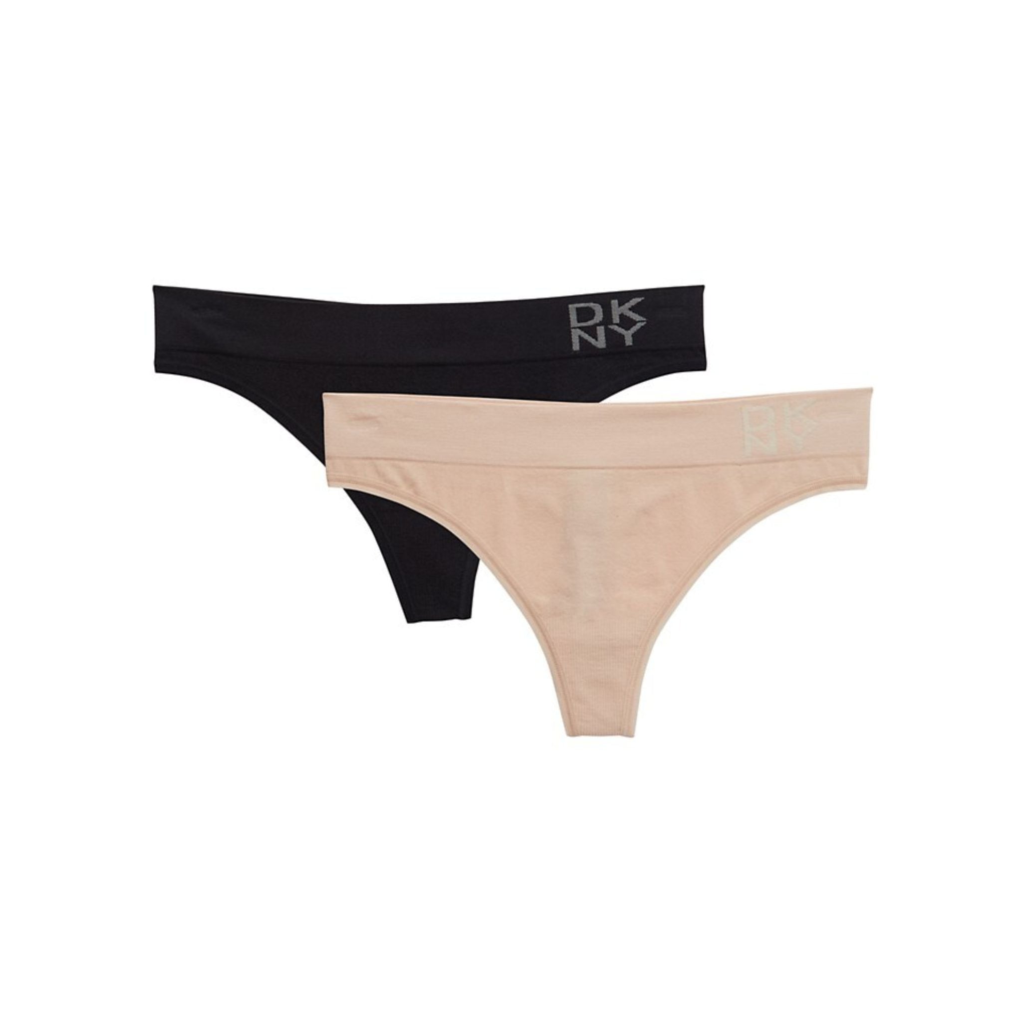 DKNY Energy 2-Pack Seamless Thongs - Black/Nude – HIGHSTREET.CO.ZA