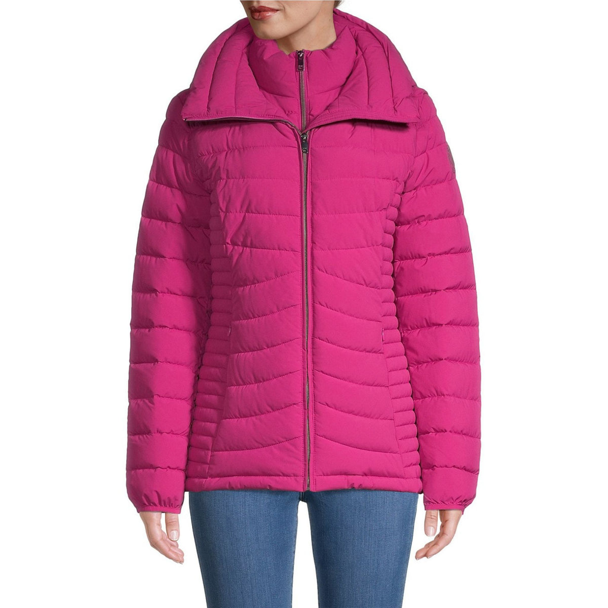 DKNY Packable Puffer Jacket - Fuchsia - HIGHSTREET.CO.ZA
