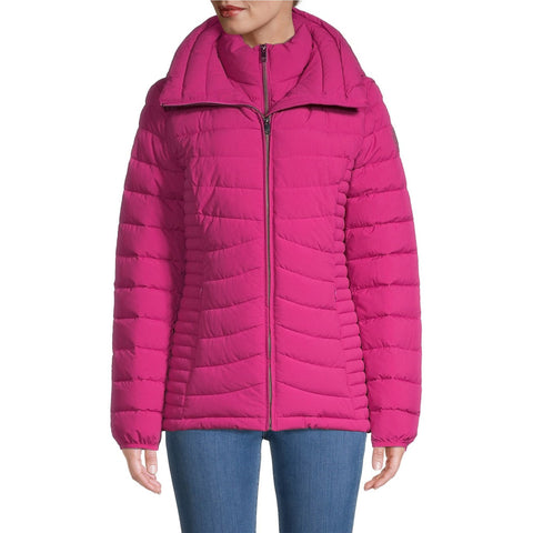 DKNY Packable Puffer Jacket - Fuchsia