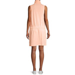 DKNY Sleeveless Drawstring Dress Peach - HIGHSTREET.CO.ZA