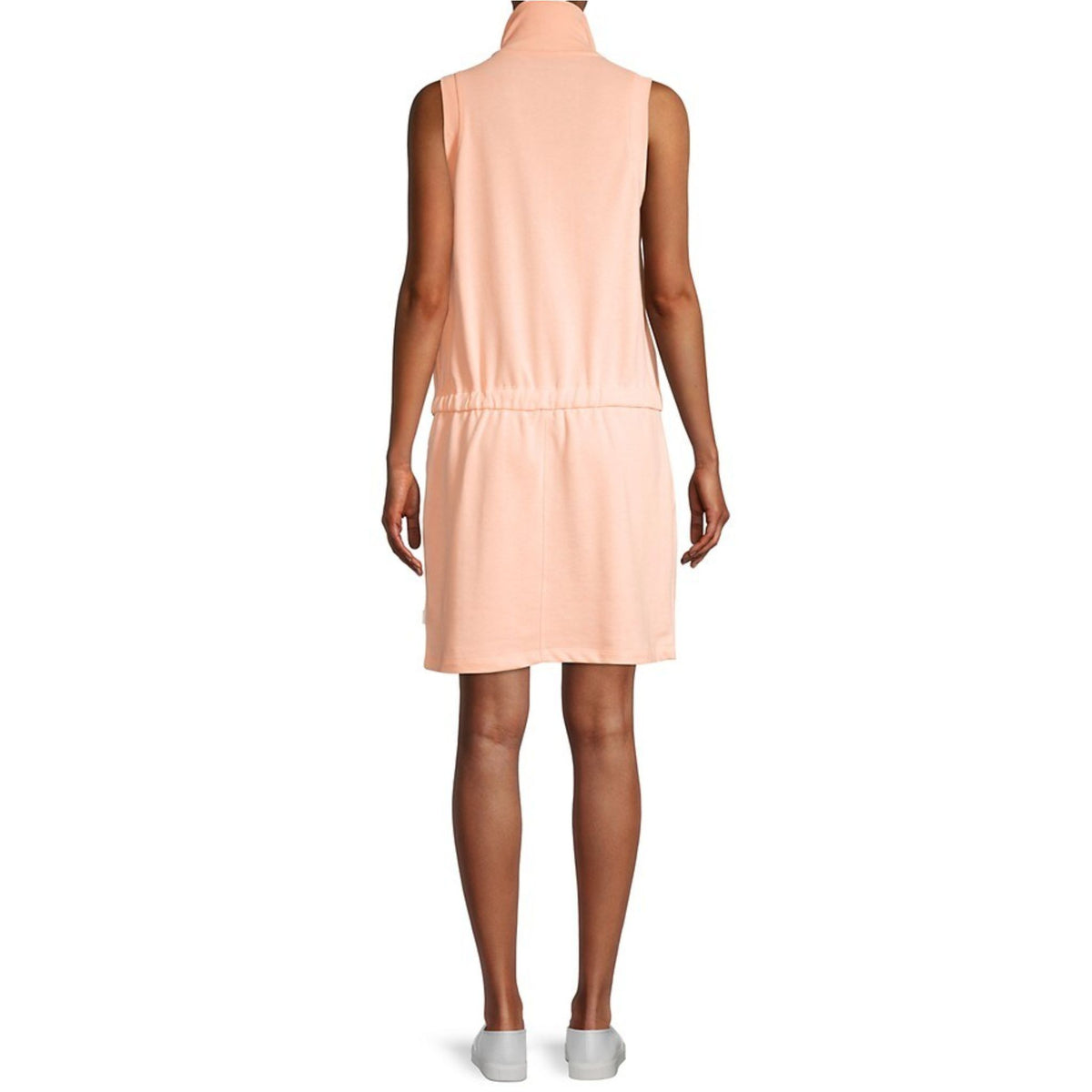 DKNY Sleeveless Drawstring Dress Peach - HIGHSTREET.CO.ZA