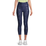 DKNY Sport Cloud Tonal Camo-Print Leggings - Navy - HIGHSTREET.CO.ZA