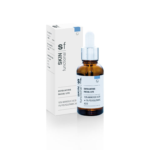 SKIN FUNCTIONAL Exfoliating Facial Lite| 10% Mandelic Acid + 1% Polyglutamic Acid