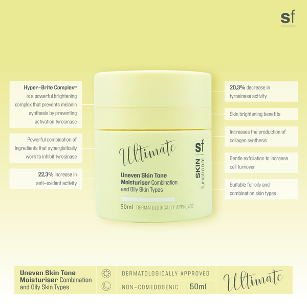 SKIN Functional | Ultimate Uneven Skin Tone Moisturiser | Combination & Oily Skin Types