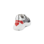 Love Moschino Colorblock Heart Embellishment Leather Sneakers - HIGHSTREET.CO.ZA
