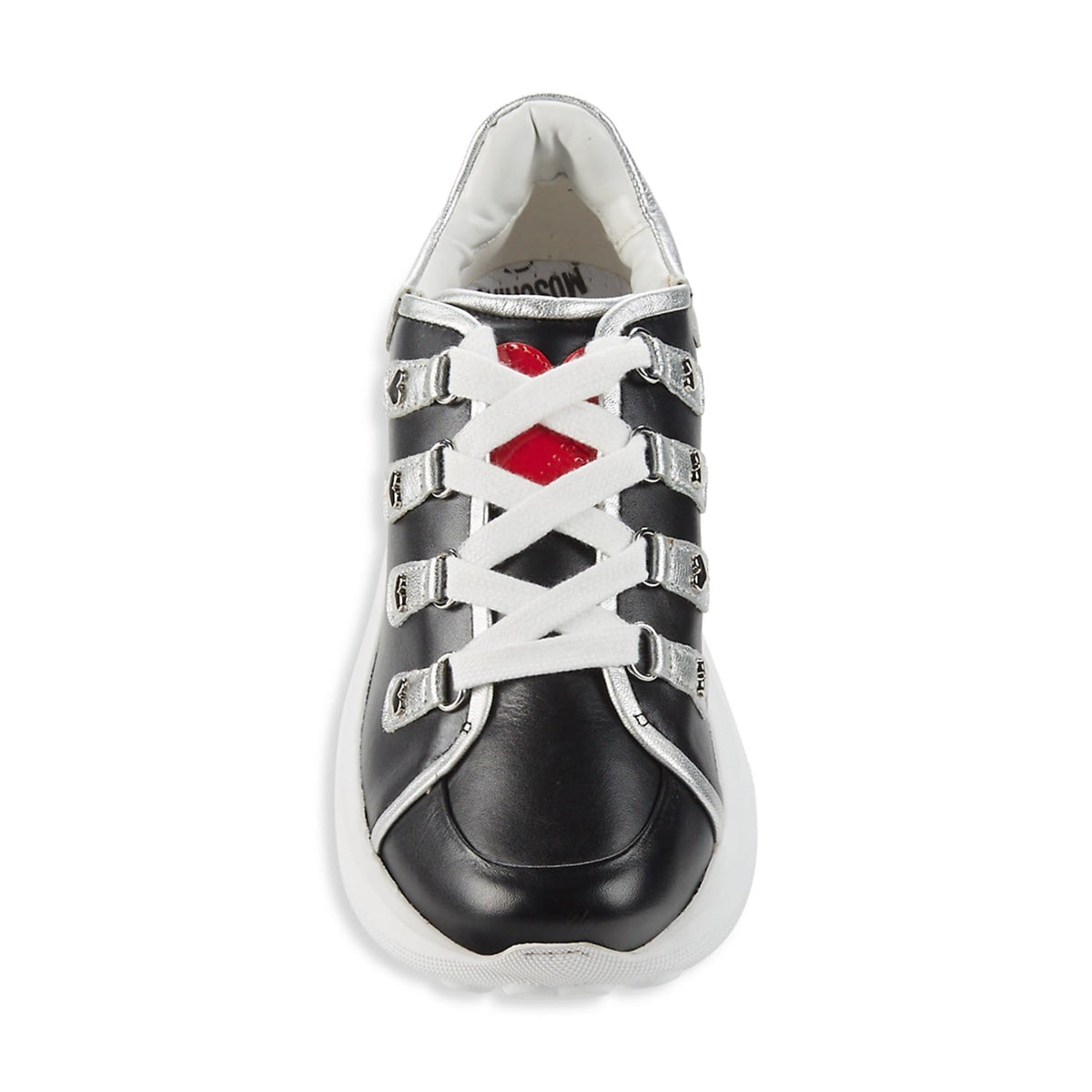 Love Moschino Colorblock Heart Embellishment Leather Sneakers - HIGHSTREET.CO.ZA