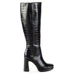 Circus by Sam Edelman  Freda Croc-Embossed Tall Boots - HIGHSTREET.CO.ZA
