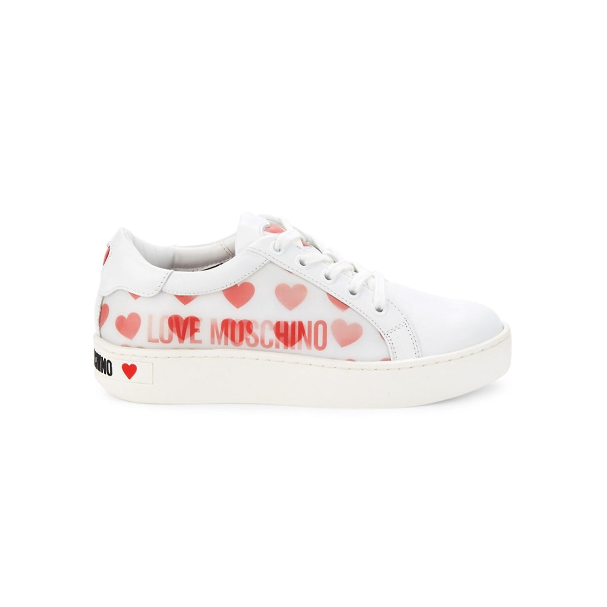 Love Moschino Hearts Leather Sneakers - HIGHSTREET.CO.ZA