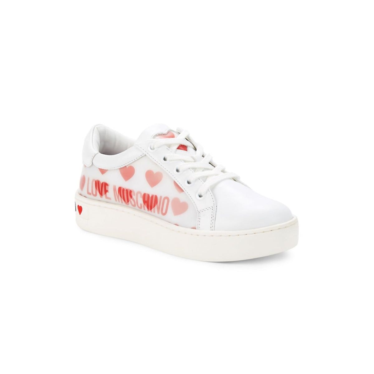 Love Moschino Hearts Leather Sneakers - HIGHSTREET.CO.ZA