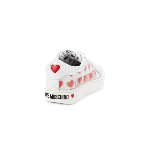 Love Moschino Hearts Leather Sneakers