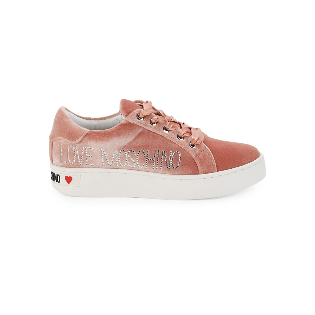 Love Moschino Rhinestone & Velvet Sneakers - HIGHSTREET.CO.ZA