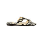 Jimmy Choo Atia Snakeskin-Embossed Leather Slides - HIGHSTREET.CO.ZA